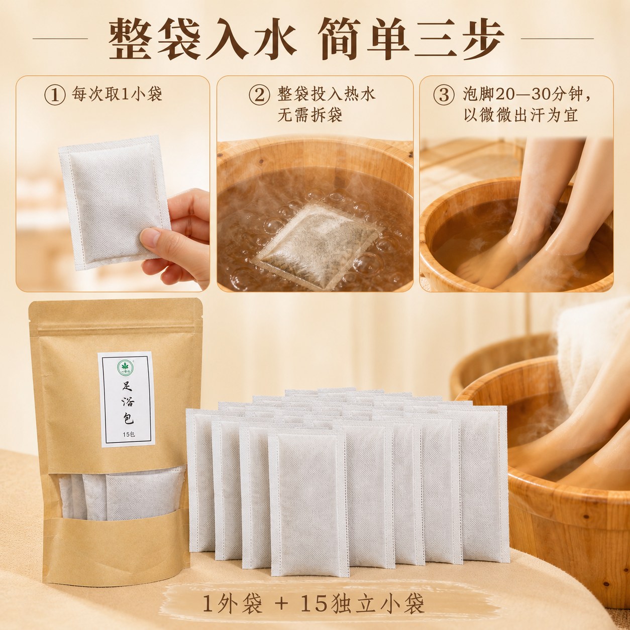 蕲艾足浴包产品图5