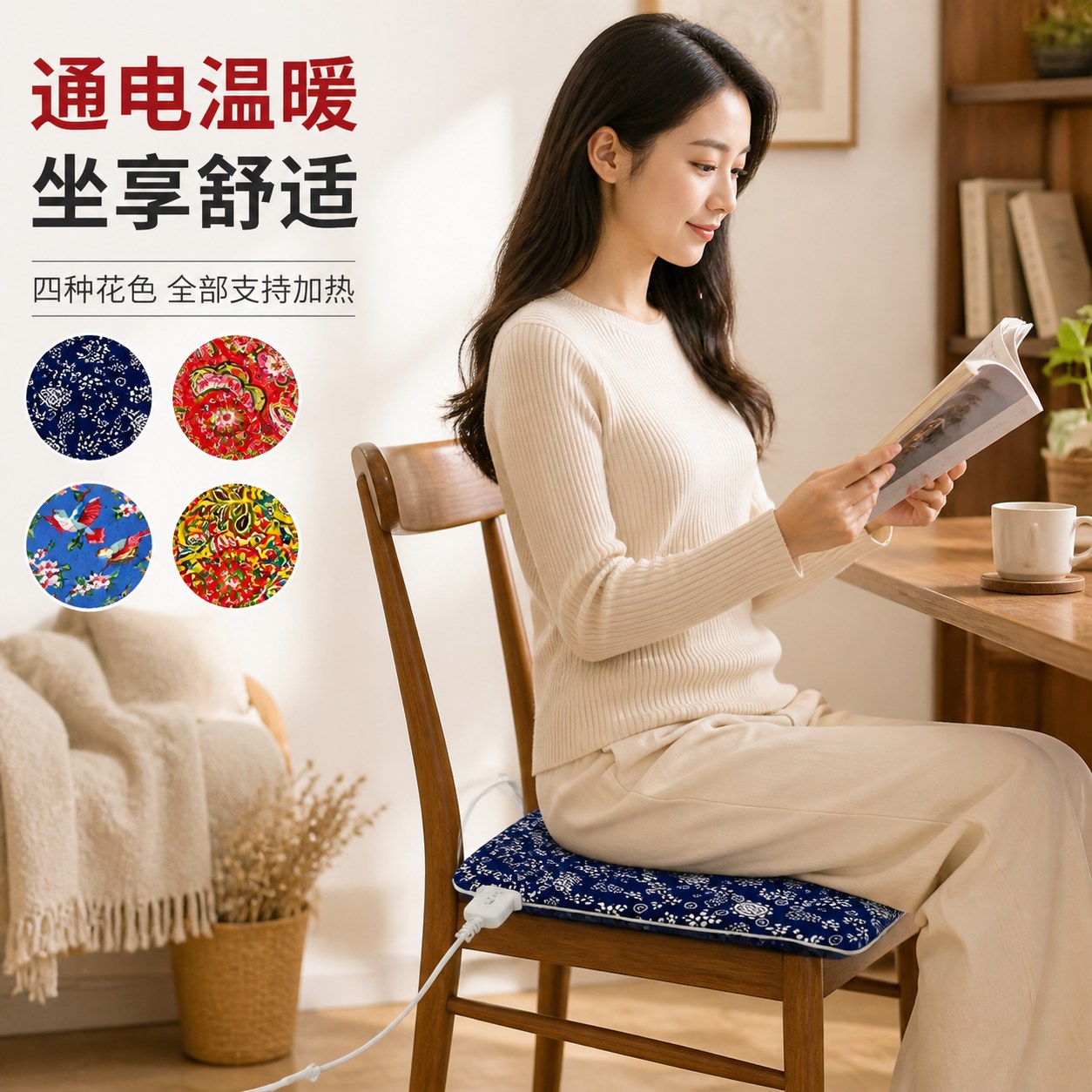 蕲艾绒坐垫产品图3